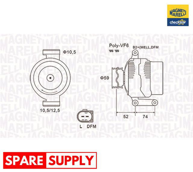 ALTERNATOR FOR CITROËN FIAT FORD MAGNETI MARELLI 063731928010 | eBay