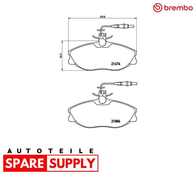 BREMSBELAGSATZ, SCHEIBENBREMSE FÜR CITROËN PEUGEOT BREMBO P